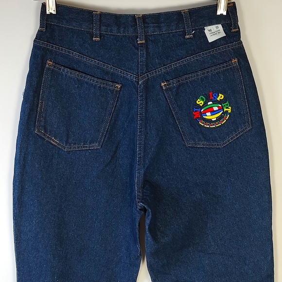 NWOT Vintage Missoni 90s Embroidered Logo High Waist Jeans Size 10 100% … - Picture 8 of 11